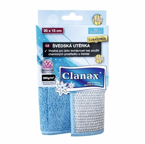 Clanax �v�dsk� ut�rka s dr�t�nkou 20 x 15 cm modr� Clanax �v�dsk� ut�rka s dr�t�nkou 20 x 15 cm modr�